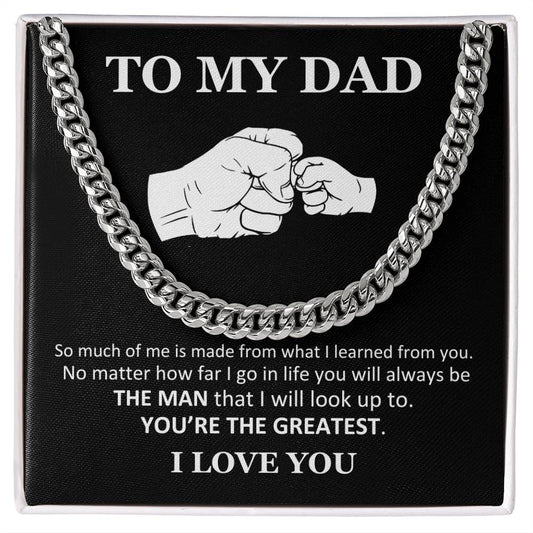 To My Dad, Cuban Link Chain