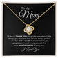 To My Mom, 14K White Gold Necklace