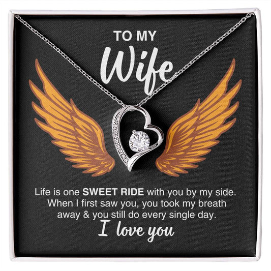 To My Wife, Forever Love  Necklace