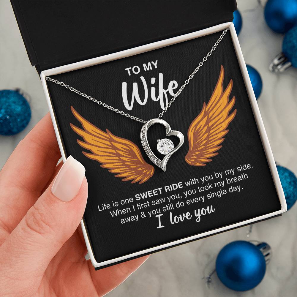 To My Wife, Forever Love  Necklace